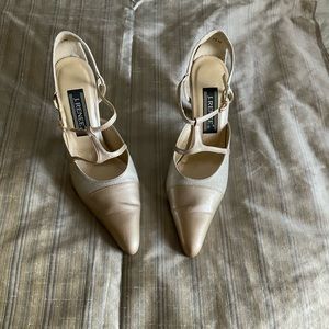 J Renee patent leather front and fabric